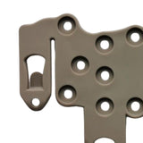 Maxbell Molle Adapter Plate Quick Assembly Durable for Hunting paintballs Vests, Belt Brown