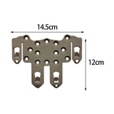 Maxbell Molle Adapter Plate Quick Assembly Durable for Hunting paintballs Vests, Belt Brown