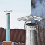 Maxbell Chimney Rain Cap Rainproof Portable Stainless Steel Protective Flue Rain Cap Suitable for 6cm