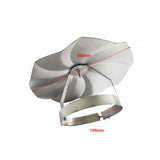 Maxbell Chimney Rain Cap Rainproof Portable Stainless Steel Protective Flue Rain Cap Suitable for 10cm