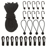 Maxbell Elastic Bungee Shock Cord with Hooks Kayak Bungee Kit for Camping Boat Canoe