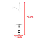 Maxbell Camping Lantern Stand Light Hanging Pole Hanger for Traveling Hiking Fishing 78x16cm withoutStake