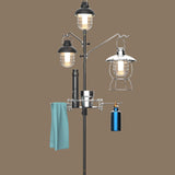 Maxbell Camping Lantern Stand Light Hanging Pole Hanger for Traveling Hiking Fishing 78x16cm withoutStake
