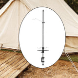 Maxbell Camping Lantern Stand Light Hanging Pole Hanger for Traveling Hiking Fishing 78x16cm withoutStake