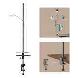 Maxbell Camping Lantern Stand Light Hanging Pole Hanger for Traveling Hiking Fishing 78x16cm withoutStake