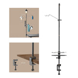 Maxbell Camping Lantern Stand Light Hanging Pole Hanger for Traveling Hiking Fishing 78x16cm withoutStake