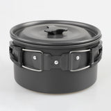 Maxbell 4x Camping Cookware Kit Durable Pot and Pan for Picnic Backpacking Equipment