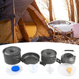 Maxbell Camping Cookware Set Camping Pot Pans and Kettle for Backpacking Hiking Home