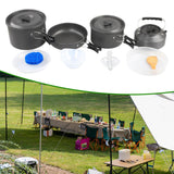 Maxbell Camping Cookware Set Camping Pot Pans and Kettle for Backpacking Hiking Home