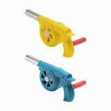 Maxbell Barbeque Air Blower Grilling Grill Hiking Handheld Blower Hand Crank BBQ Fan Yellow