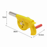 Maxbell Barbeque Air Blower Grilling Grill Hiking Handheld Blower Hand Crank BBQ Fan Yellow