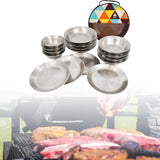 Maxbell 16 Pieces/Set Camping Cookware Set Outdoor Cutlery for Short Trips BBQ Beach
