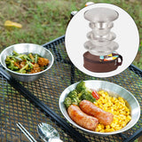 Maxbell 16 Pieces/Set Camping Cookware Set Outdoor Cutlery for Short Trips BBQ Beach