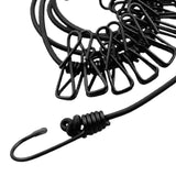 Maxbell Clothesline Clothes Stretchy Travel Clothes Line for Garden Outdoor Vacation Black