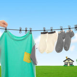 Maxbell Clothesline Clothes Stretchy Travel Clothes Line for Garden Outdoor Vacation Black