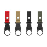 Maxbell Bottle Hanging Buckle Clip Water Bottle Ring Holder Keychain Belt for Hiking Red