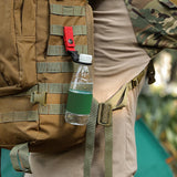 Maxbell Bottle Hanging Buckle Clip Water Bottle Ring Holder Keychain Belt for Hiking Red