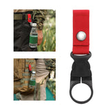 Maxbell Bottle Hanging Buckle Clip Water Bottle Ring Holder Keychain Belt for Hiking Red
