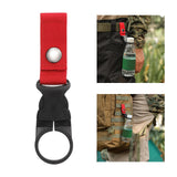 Maxbell Bottle Hanging Buckle Clip Water Bottle Ring Holder Keychain Belt for Hiking Red