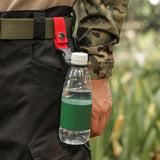 Maxbell Bottle Hanging Buckle Clip Water Bottle Ring Holder Keychain Belt for Hiking Red