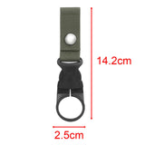 Maxbell Bottle Hanging Buckle Clip Water Bottle Ring Holder Keychain Belt for Hiking Green