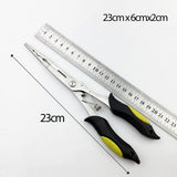 Maxbell Fishing Pliers Saltwater Resistant Fittings Multifunctional Fly Fishing Gear Yellow
