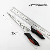 Maxbell Fishing Pliers Saltwater Resistant Fittings Multifunctional Fly Fishing Gear Red