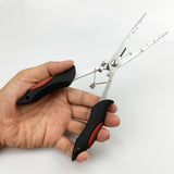 Maxbell Fishing Pliers Saltwater Resistant Fittings Multifunctional Fly Fishing Gear Red