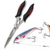 Maxbell Fishing Pliers Saltwater Resistant Fittings Multifunctional Fly Fishing Gear Red