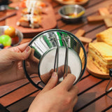 Maxbell 300ml Camping Bowl Outdoor Folding Handle Dinnerware for Picnic Travel Beach