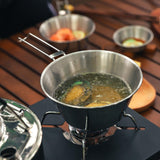 Maxbell 300ml Camping Bowl Outdoor Folding Handle Dinnerware for Picnic Travel Beach
