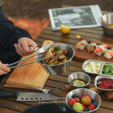 Maxbell 300ml Camping Bowl Outdoor Folding Handle Dinnerware for Picnic Travel Beach