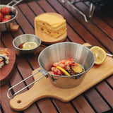 Maxbell 300ml Camping Bowl Outdoor Folding Handle Dinnerware for Picnic Travel Beach