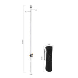 Maxbell Camping Lantern Stand Folding Lightweight Aluminum Light Holder Stick Hanger