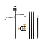 Maxbell Camping Lantern Stand Folding Lightweight Aluminum Light Holder Stick Hanger