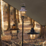 Maxbell Camping Lantern Stand Folding Lightweight Aluminum Light Holder Stick Hanger