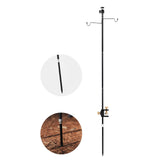 Maxbell Camping Lantern Stand Folding Lightweight Aluminum Light Holder Stick Hanger