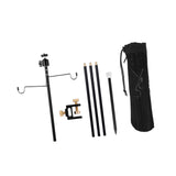 Maxbell Camping Lantern Stand Folding Lightweight Aluminum Light Holder Stick Hanger
