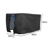 Maxbell Wagon Cart Cover Dustproof for Camping Cart Folding Trolley Cart Picnic Cart Black