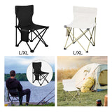 Maxbell Portable Camping Chair Folding Chair for Outside for Backpacking Lawn Hiking Black Extra Large
