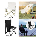 Maxbell Portable Camping Chair Folding Chair for Outside for Backpacking Lawn Hiking Black Extra Large