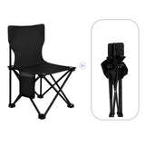 Maxbell Portable Camping Chair Folding Chair for Outside for Backpacking Lawn Hiking Black Extra Large