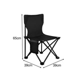 Maxbell Portable Camping Chair Folding Chair for Outside for Backpacking Lawn Hiking Black Extra Large