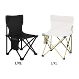 Maxbell Portable Camping Chair Folding Chair for Outside for Backpacking Lawn Hiking Black Extra Large