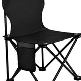 Maxbell Portable Camping Chair Folding Chair for Outside for Backpacking Lawn Hiking Black Large