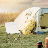 Maxbell Portable Camping Chair Folding Chair for Outside for Backpacking Lawn Hiking Beige Large