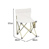 Maxbell Portable Camping Chair Folding Chair for Outside for Backpacking Lawn Hiking Beige Large