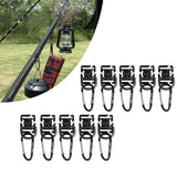 Maxbell 10Pcs Tent Clips Hook Heavy Duty Clamp Windproof Accessory Camping Equipment