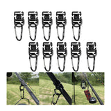Maxbell 10Pcs Tent Clips Hook Heavy Duty Clamp Windproof Accessory Camping Equipment