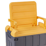 Maxbell Car Trunk Organizer Portable Car Boot Storage Organiser for Cars SUV Cooking Yellow Grey